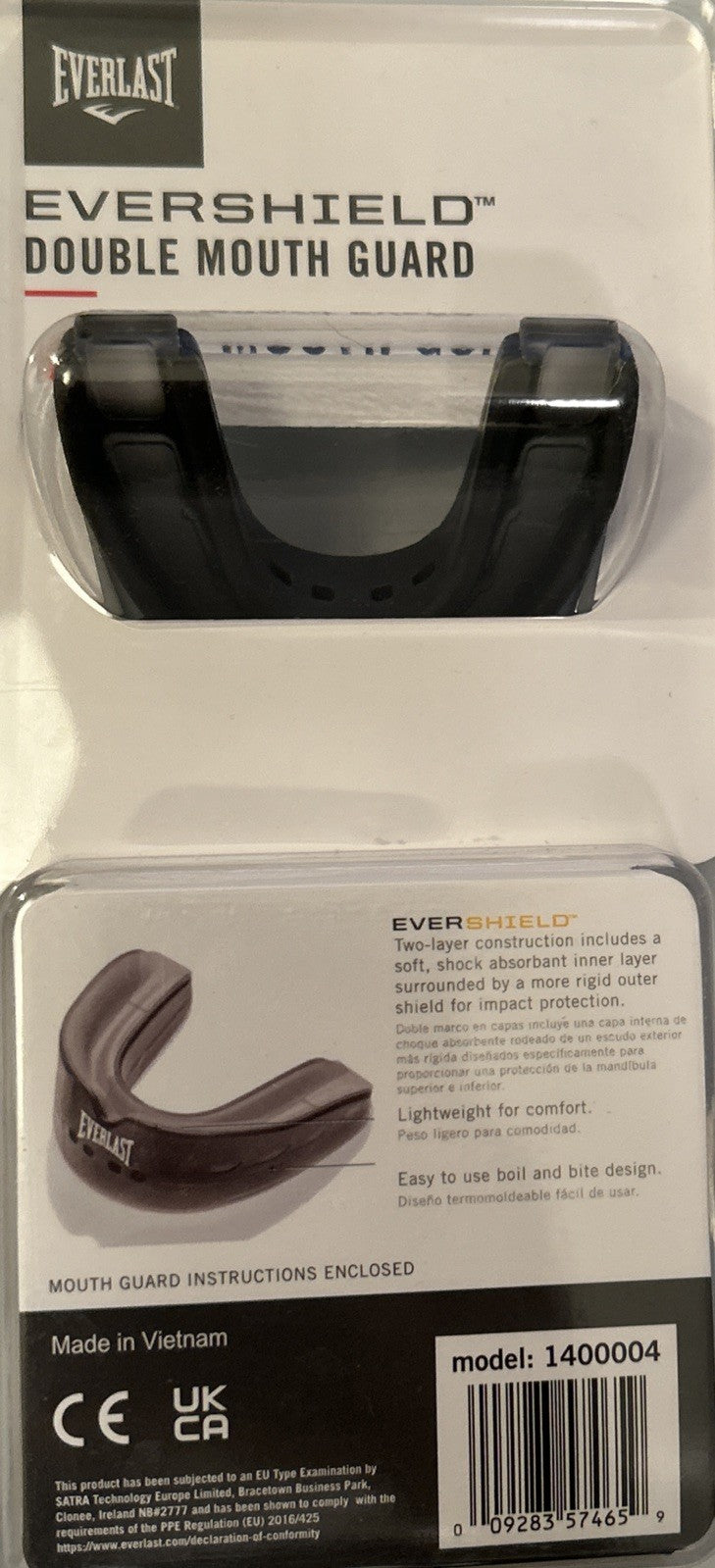 Double Mouthguard for MMA Boxing and Martial Arts - Shock Absorption & Breath Channel
