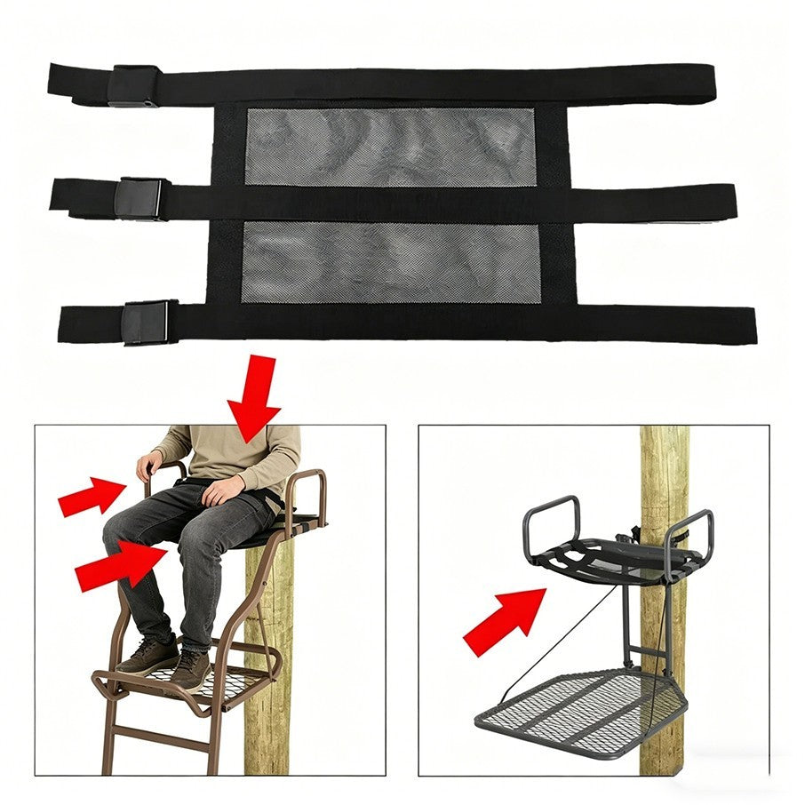 Universal Tree Stand Seat Replacement - Adjustable Outdoor Ladder Stand Seat