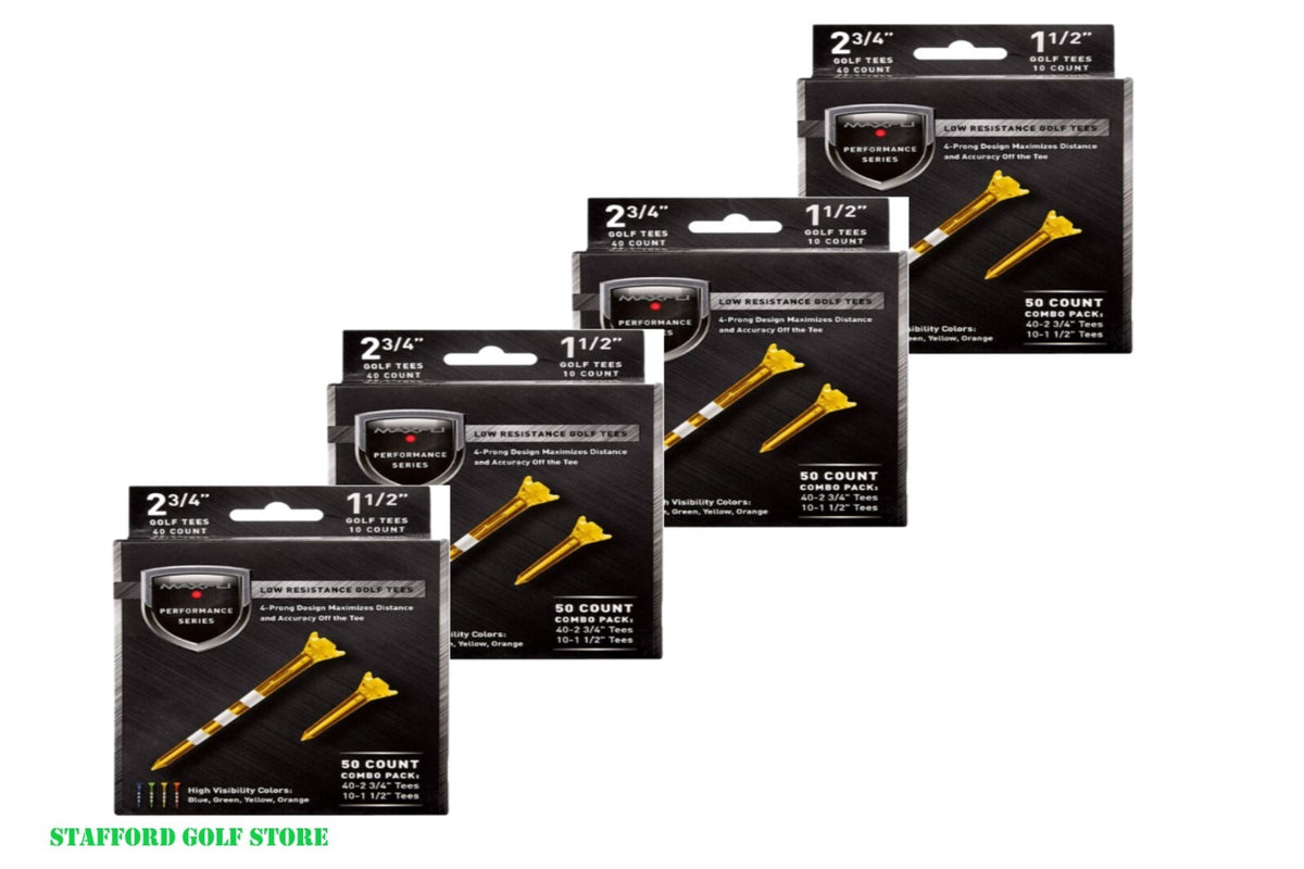 Performance Golf Tees 200 Pack - Low Resistance 2 3/4" & 1 1/2" Combo