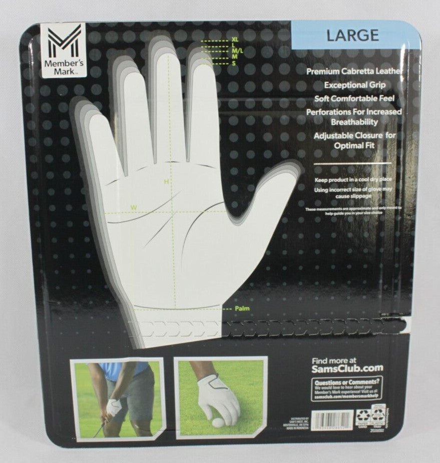 Premium Cabretta Leather Left Hand Golf Glove Set – Flexible, Moisture-Wicking, Durable