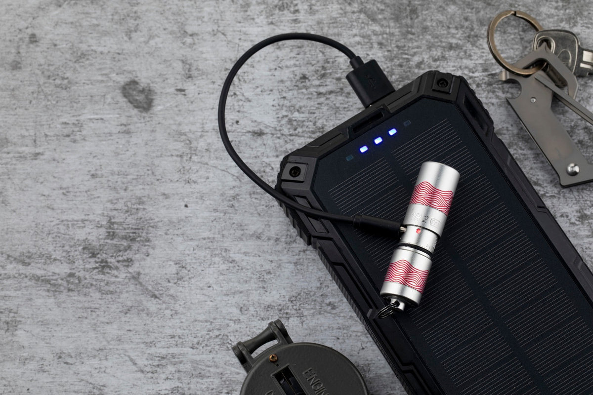 USB-C Rechargeable Keychain Flashlight 180 Lumens - Compact LED Torch