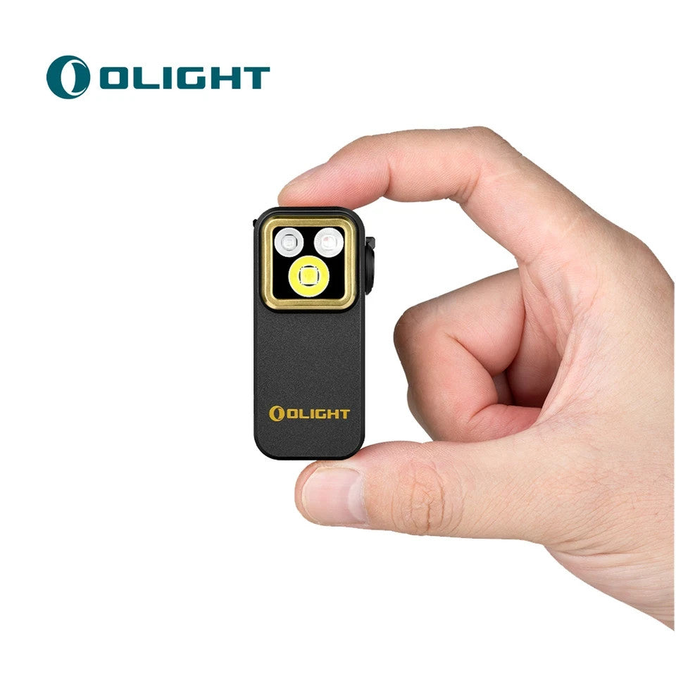 Rechargeable LED Floodlight Clip for EDC, Work, Safety - Red