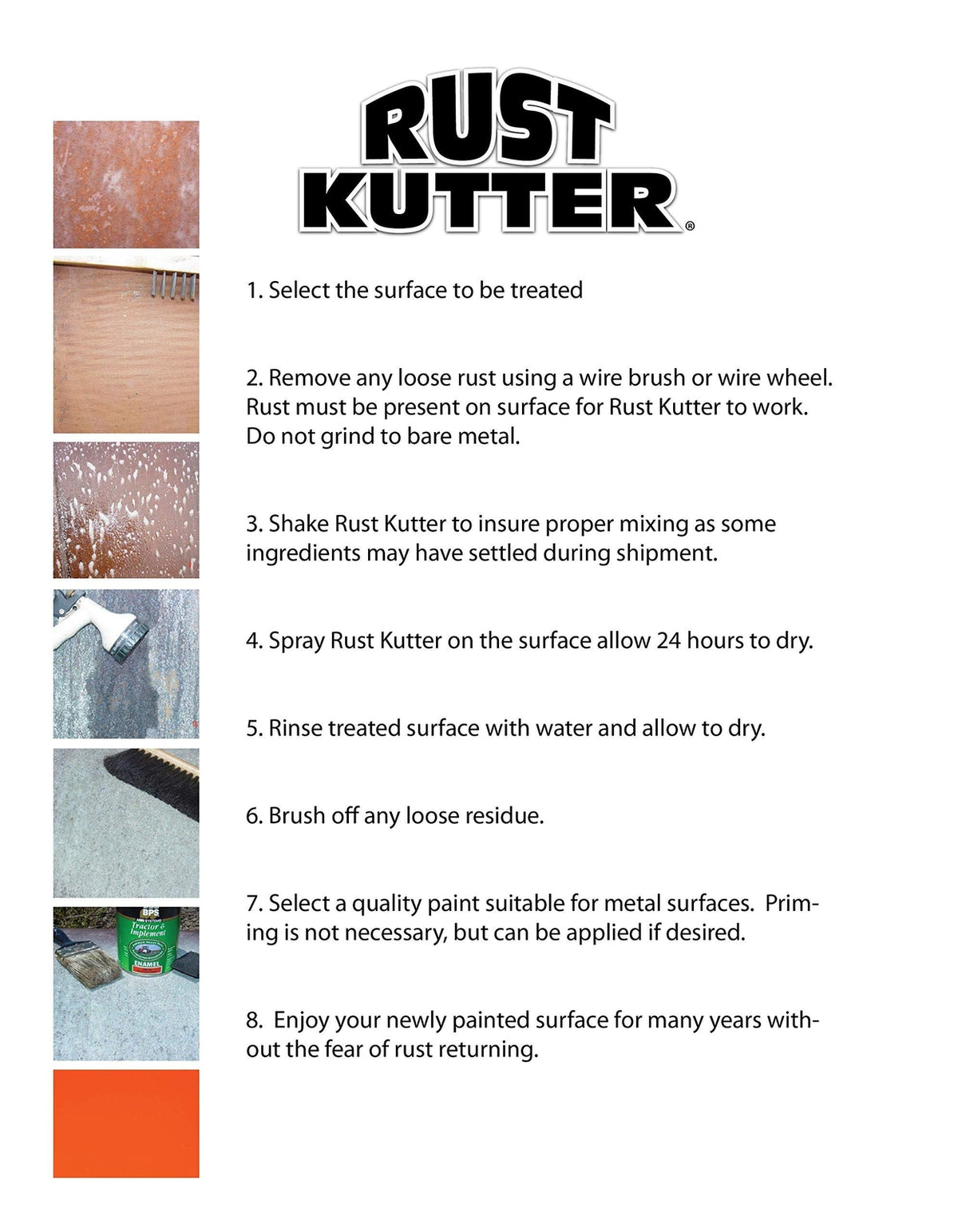 Rust Converter and Rust Remover Spray - Stops Rust & Converts Rust to Primer Surface