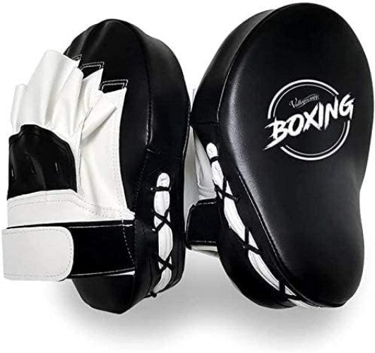 Curved Boxing Focus Mitts Leather Training Punching Pads for Martial Arts