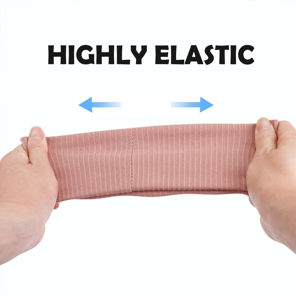 Unisex Wide Elastic Sports Headband for Men Women Moisture Wicking Sweat Band