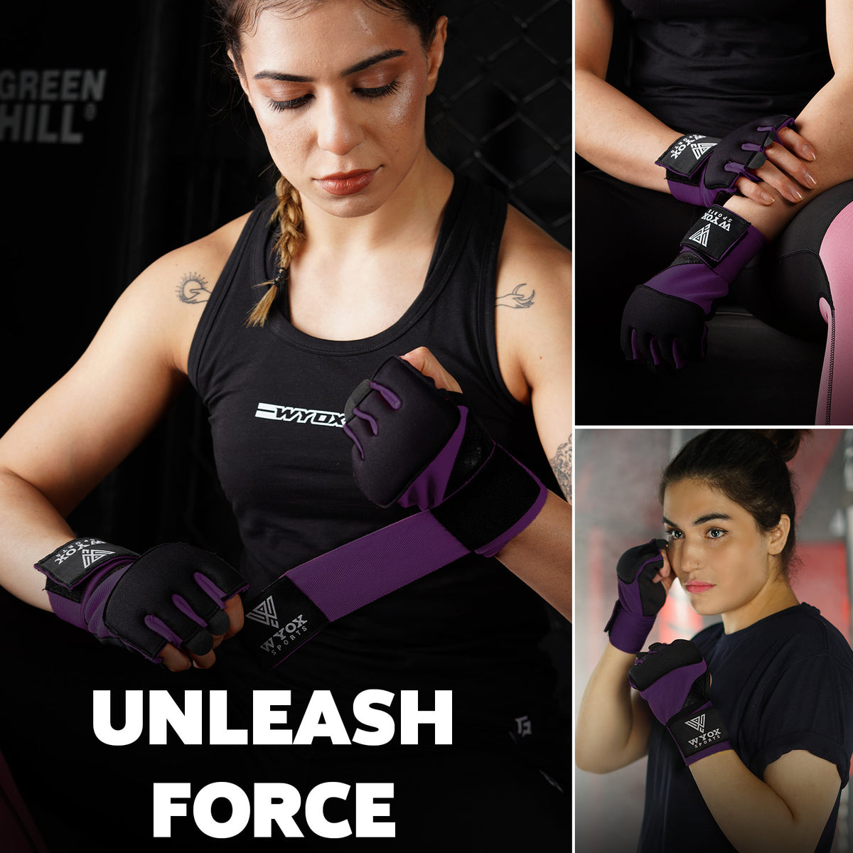 Kids Boxing Gloves & Hand Wrap Set for MMA Kickboxing Training