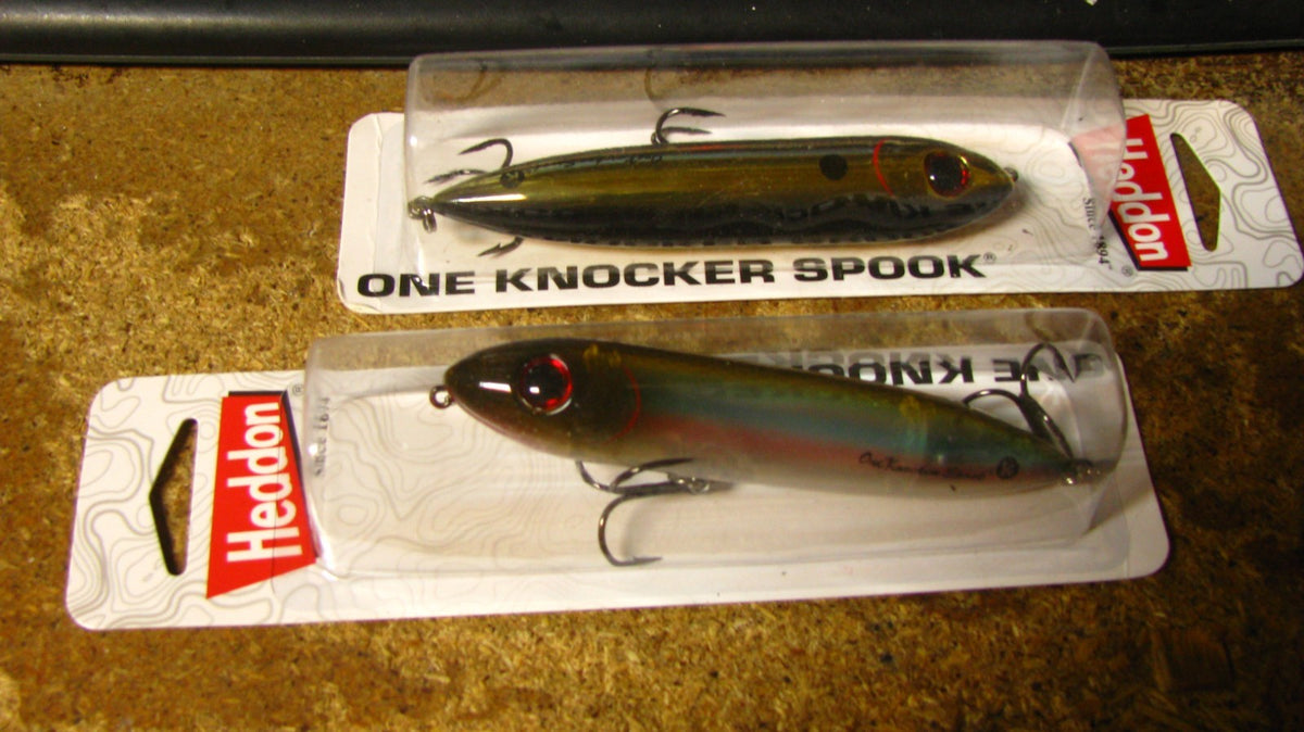 Heddon 1 Knocker Spooks Topwater Lures - 2 Colors, 4.5 Inch, Free Shipping