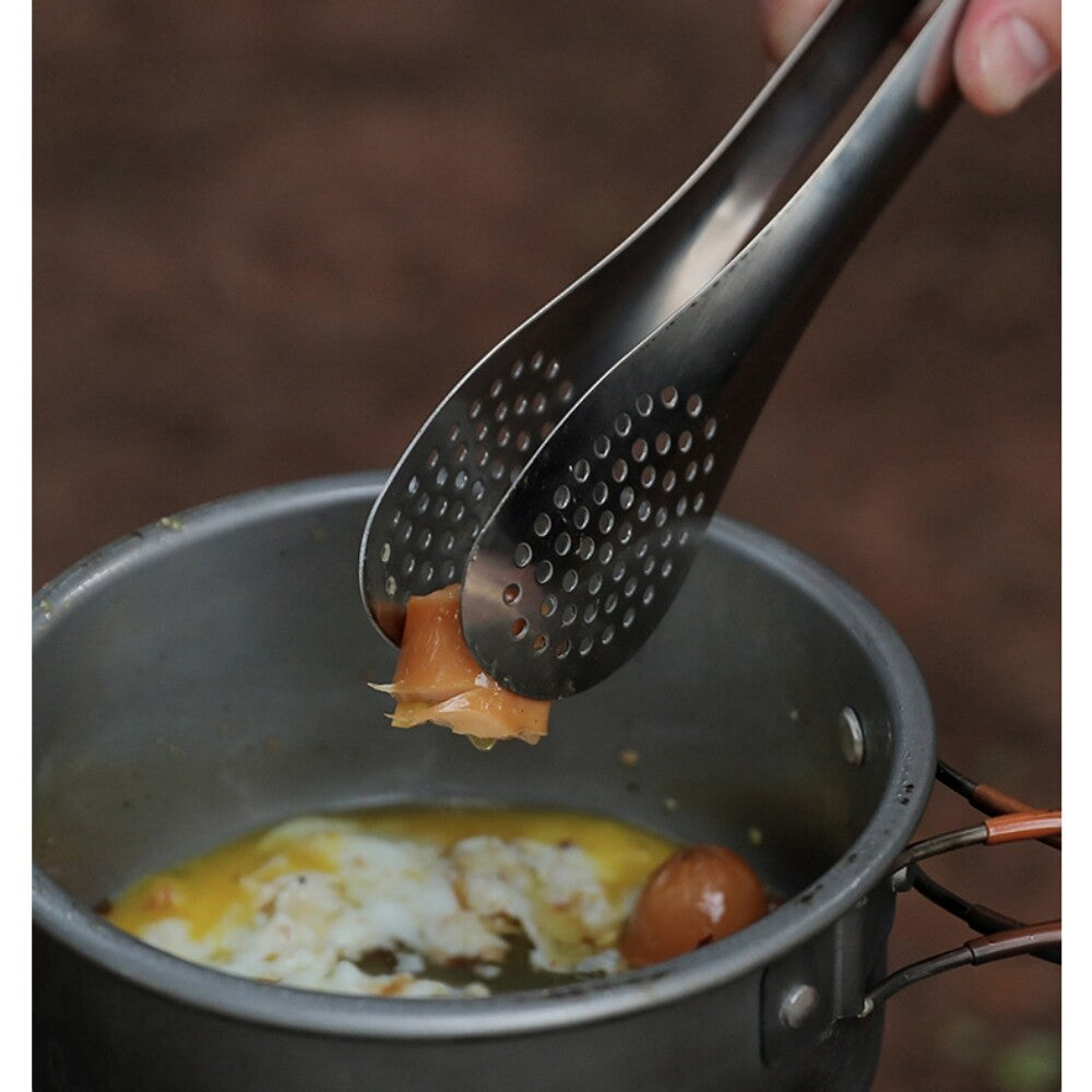 Camping Cookware Set with Utensils - Portable Outdoor Kitchen Kit