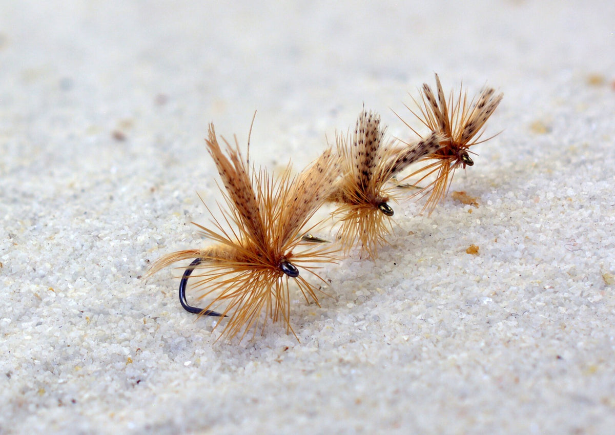 Fly Fishing Hooks Assorted Sizes - Light Cahill Dry Flies for Trout Tackle