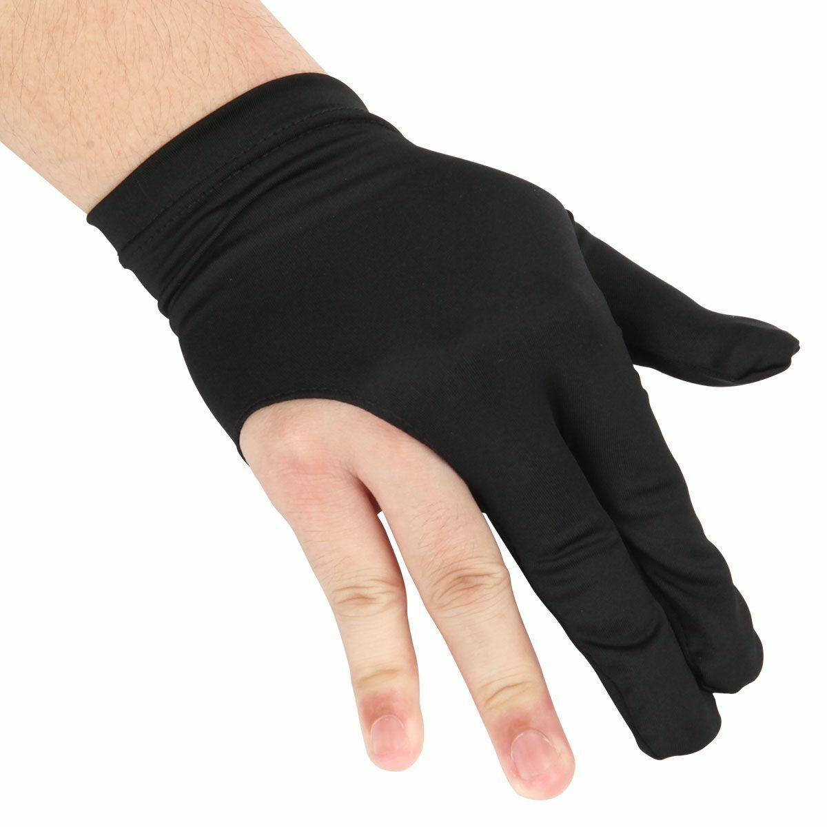 Billiards Glove Three-Finger, Left or Right Hand, Breathable Nylon