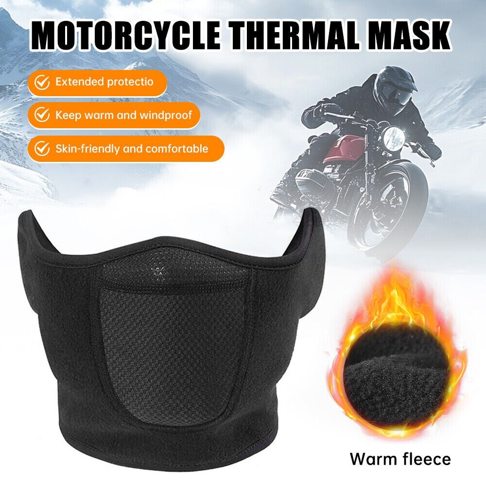 Winter Ski Face Mask Windproof Fleece Half Face Cover for Cold Weather