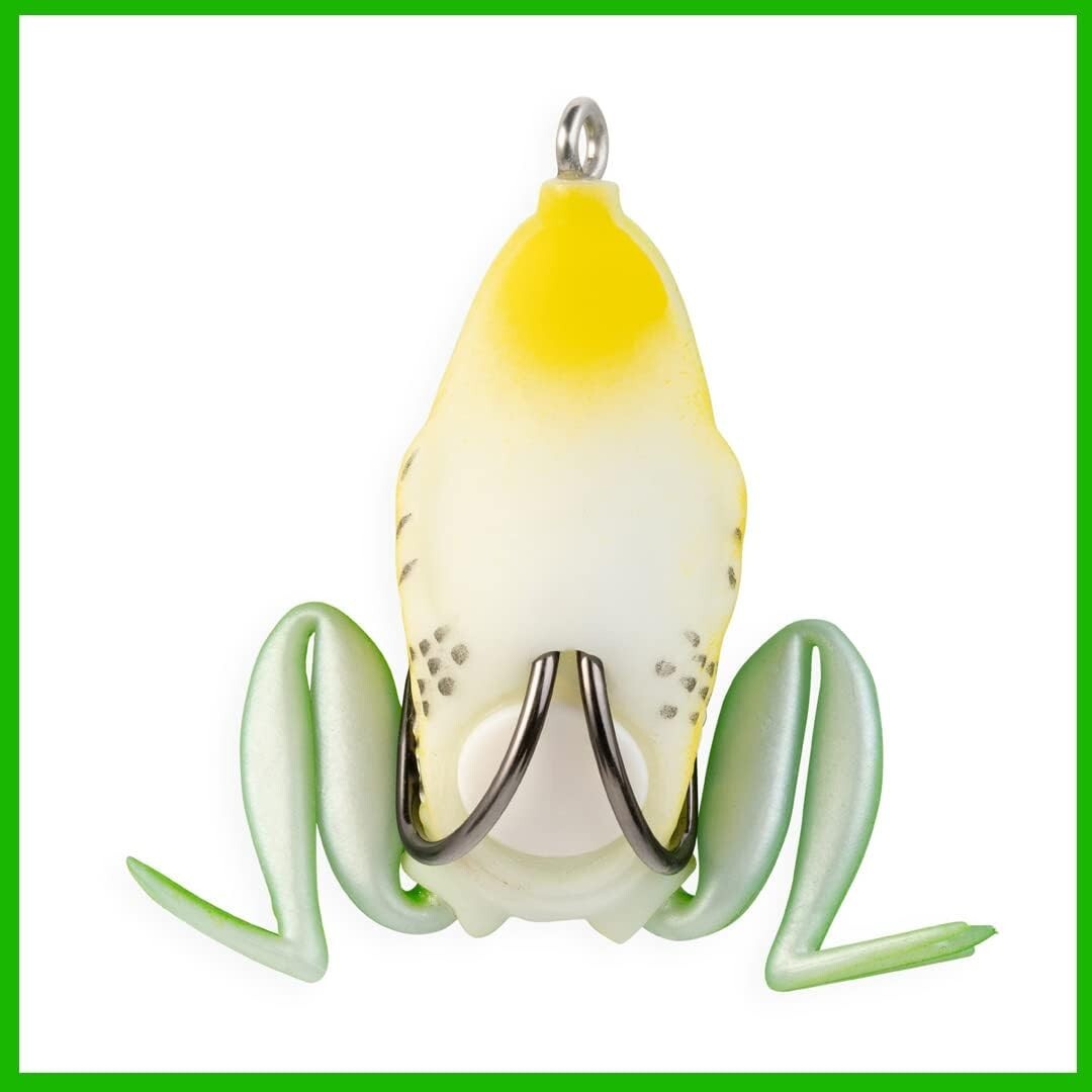 Fishing Lure Lot 3x Pocket Frog 1.75 inch Leopard Topwater Weedless Baits