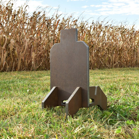 1/2 Inch AR500 Steel Shooting Target with Stand 7x13.5 Inch Durable Range Steel