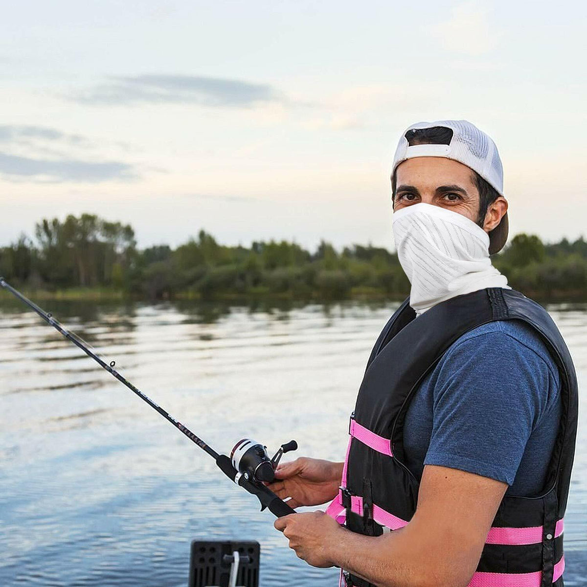 UV Protection Face Mask Neck Gaiter - Washable Reusable Breathable Balaclava