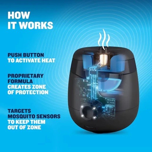 Mosquito Repellent Device with Refill - Up to 20ft Protection