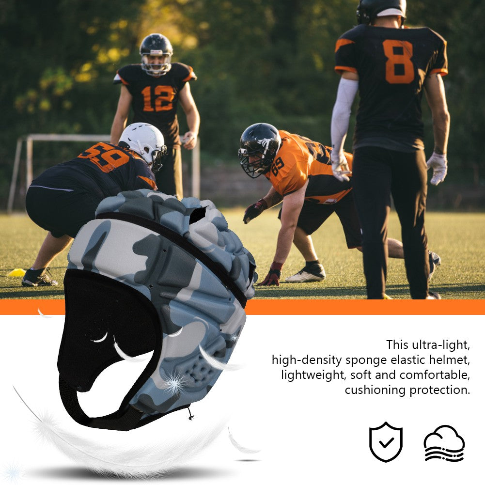 Adjustable Rugby Headgear Helmet for Collision Sports Lightweight Breathable