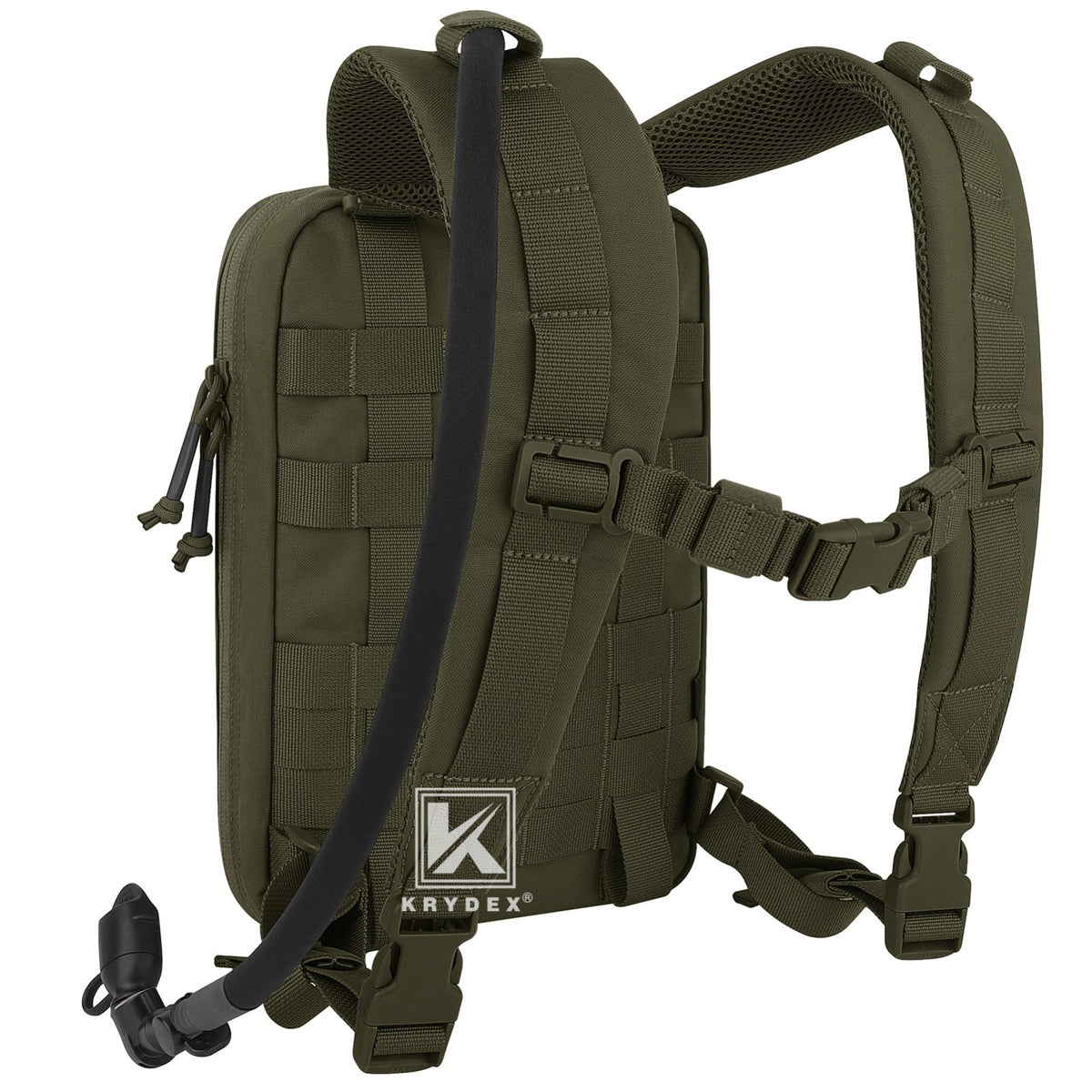 Tactical Hydration Pack with 1.5L Water Bladder and MOLLE Backpack