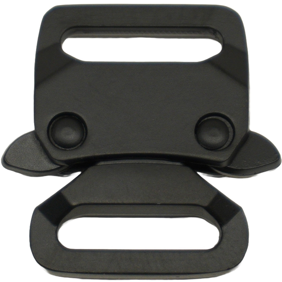 Mini Tactical Paracord Buckle - Matte Black, Silver & Chrome