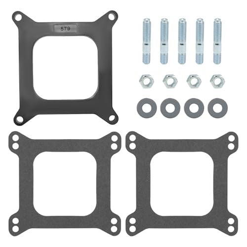 1/2 Inch Open Center Phenolic Carburetor Spacer for Holley Edelbrock SBC BBC