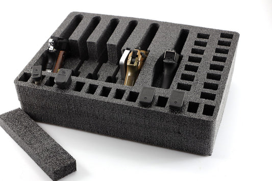 6 Pistol Foam Storage Case Insert Fits Pelican 1520 Apache 4800 with Removable Compartments