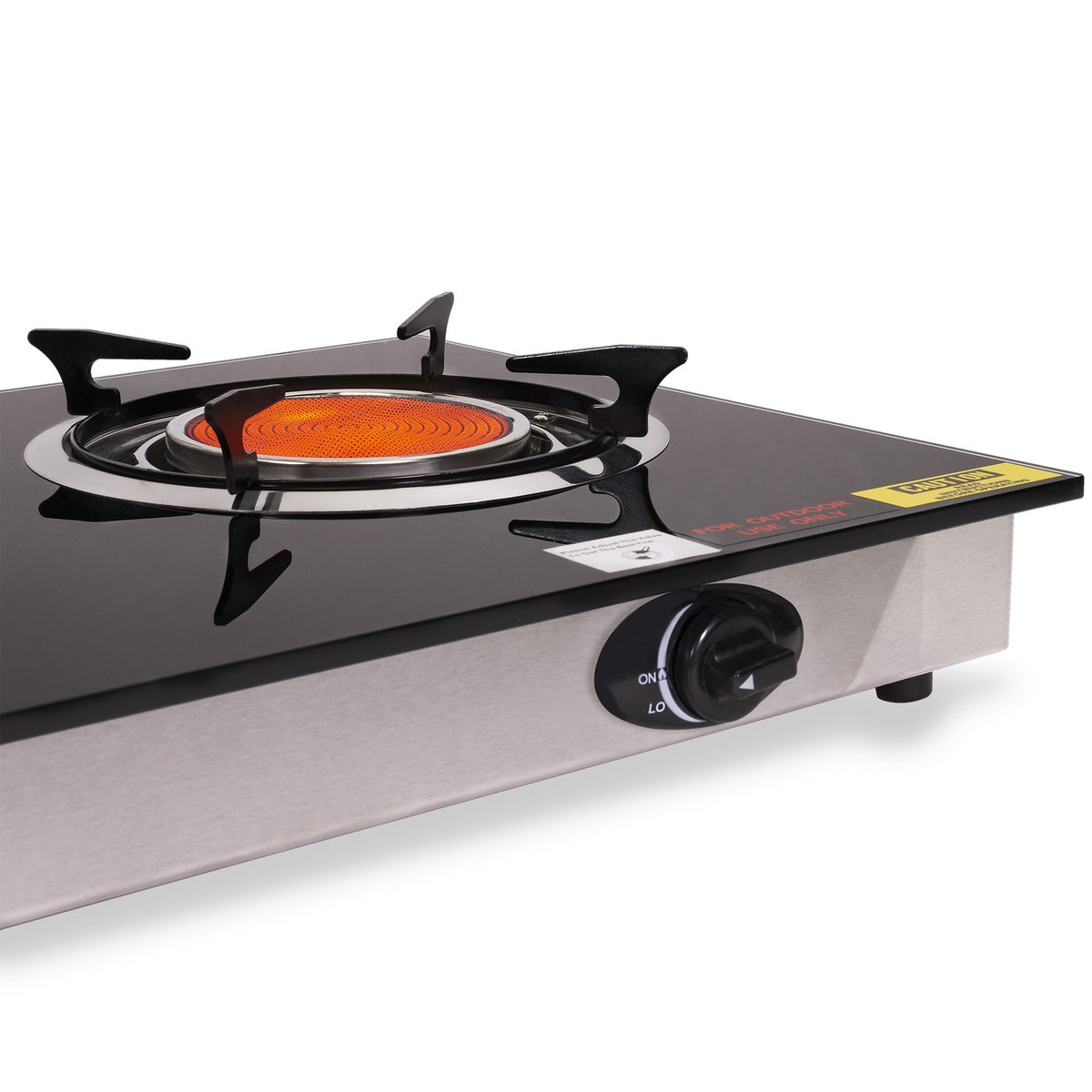 Portable Infrared Gas Stove Double Burner Propane BBQ Camping Outdoor