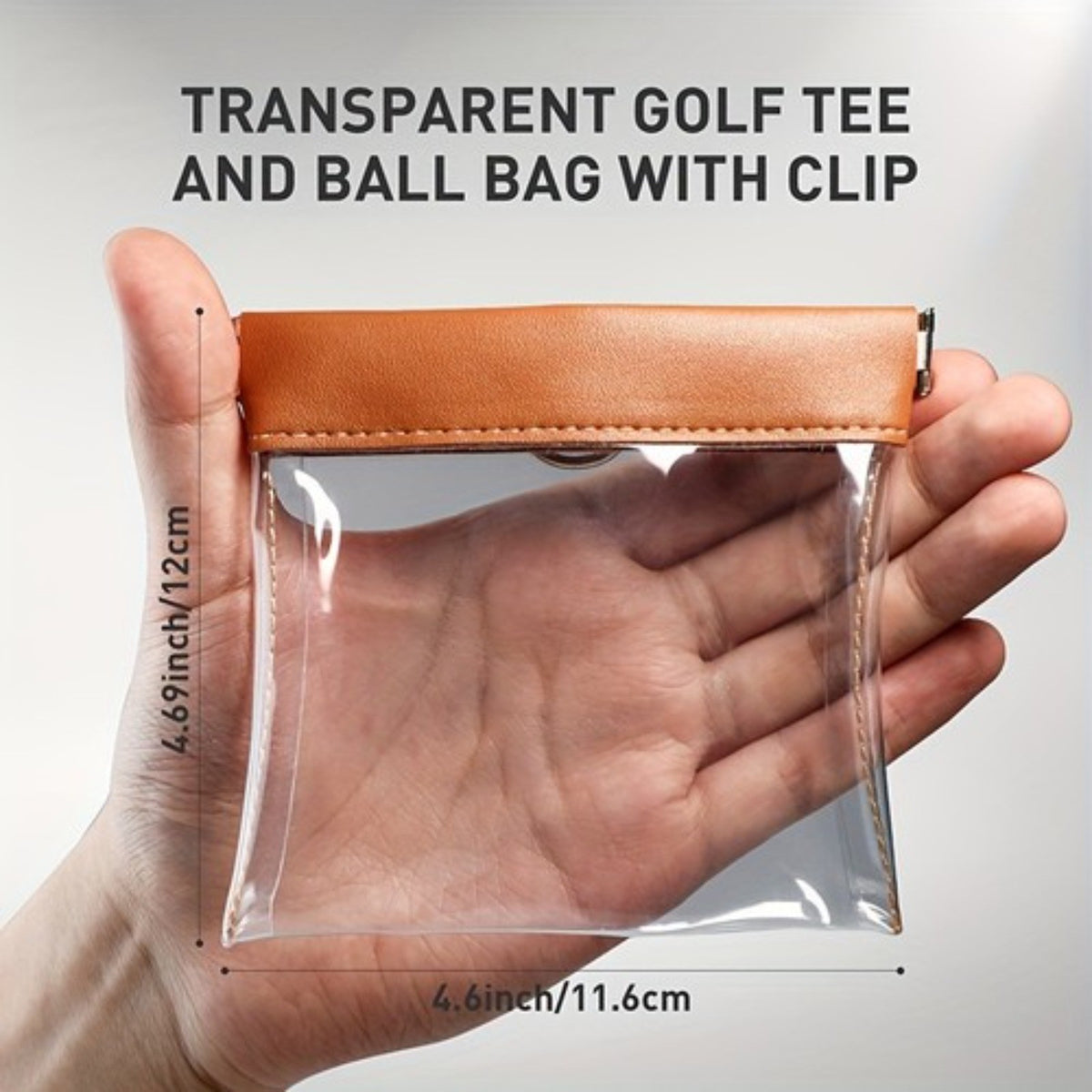 Golf Tee Bags 3 Pack with Clip Holder and 36 Bamboo Tees
