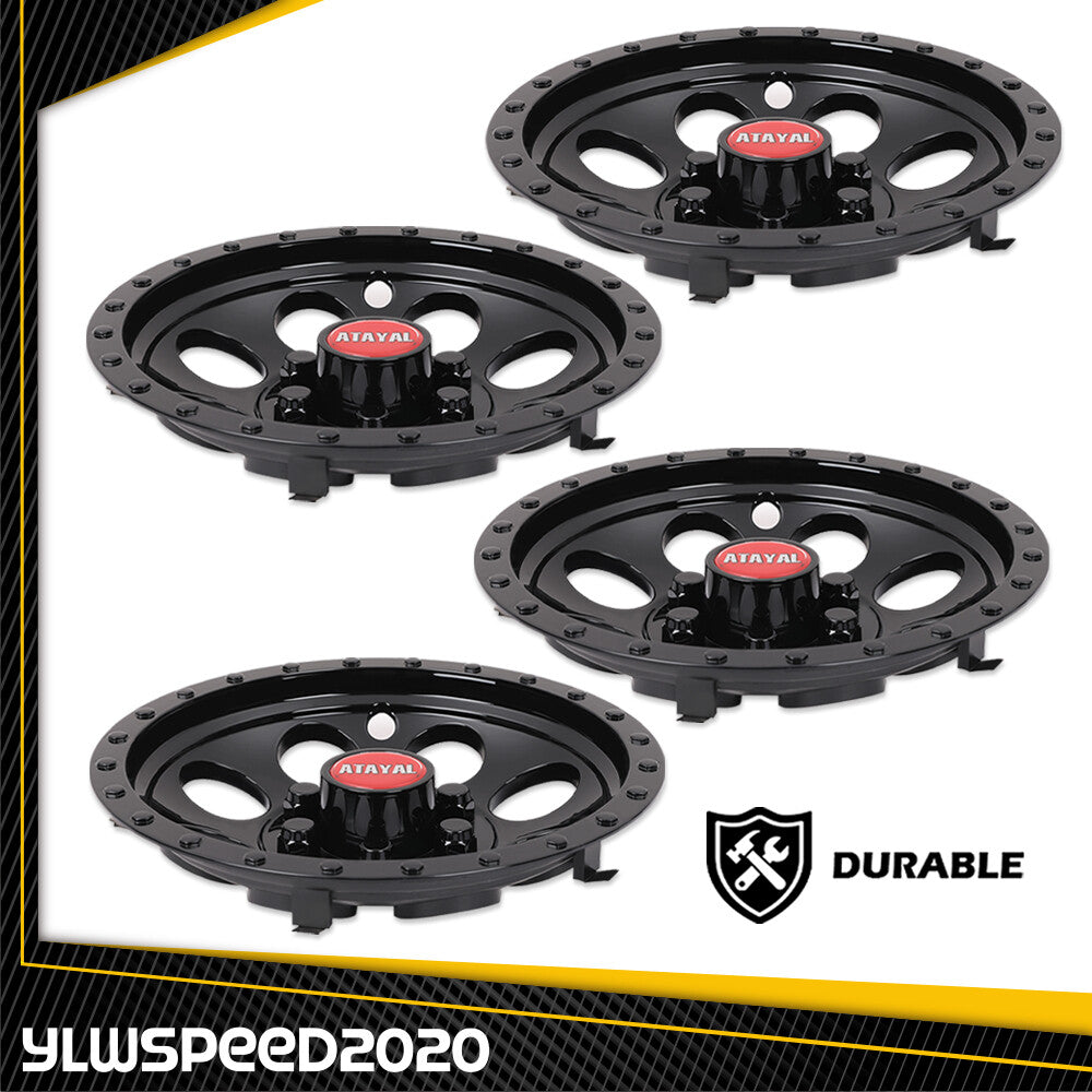 10-Inch Wheel Cover Hub Caps for Golf Carts - Fits EZGO, Club Car & Yamaha