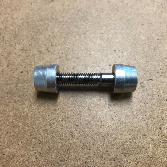 Alloy Bike Seat Post Clamp with Hex Bolt M6 - Silver, Adjustable Length