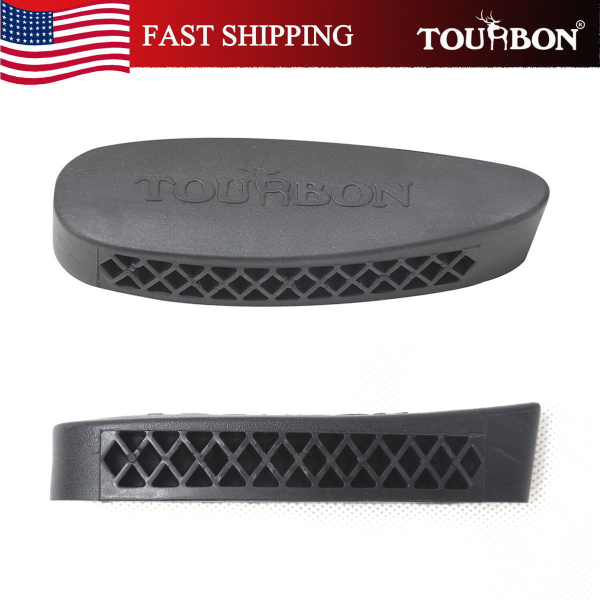 Hunting Recoil Pad for Shotgun Rifle - Anti-Slip Synthetic Buttstock Cushion