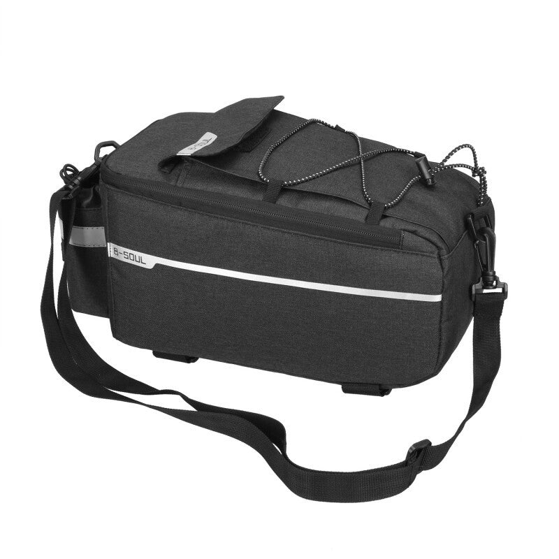Waterproof Bicycle Rear Seat Pannier Bag with Reflective Elements and Large Capacity