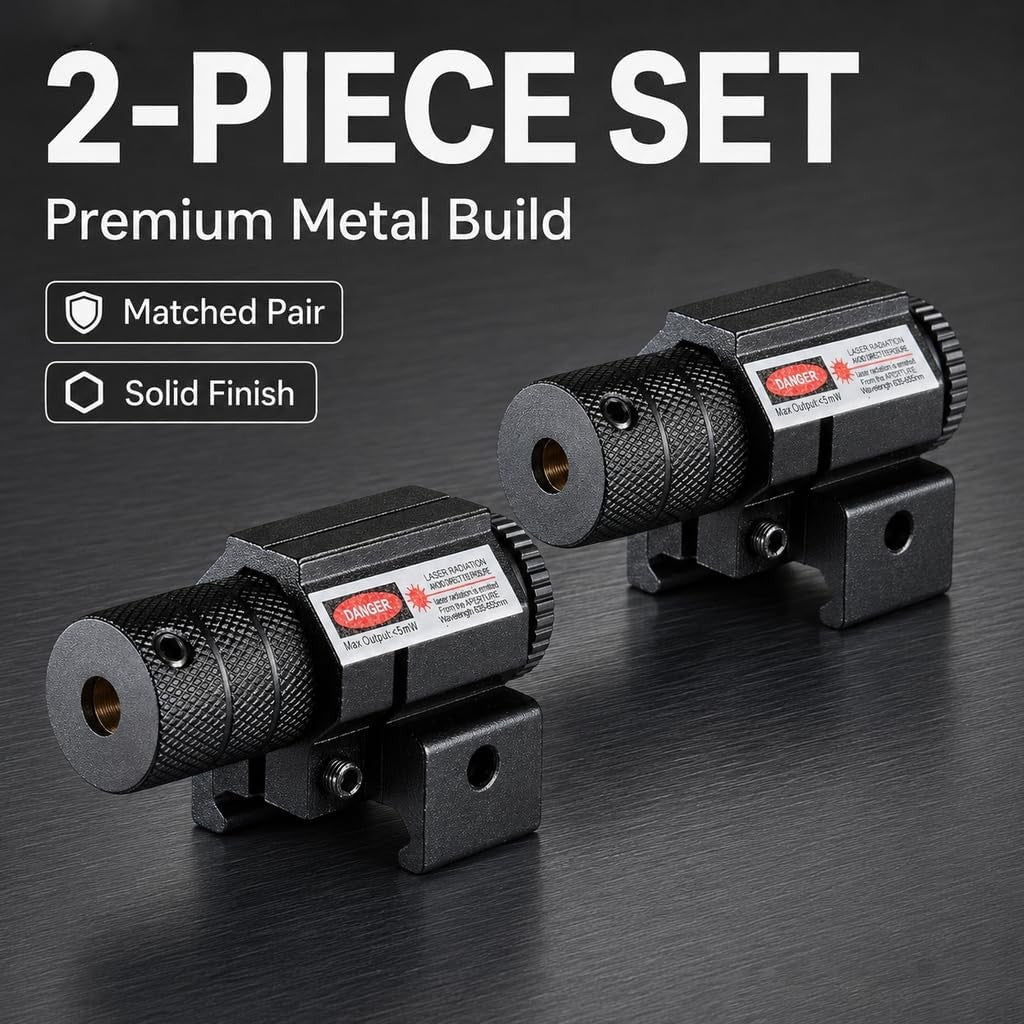 2 Pack Tactical Red for Pistols & Rifles 20mm Rail Mount