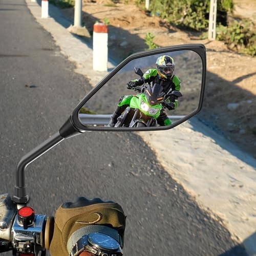 ATV Mirrors for Handlebars - 7/8-Inch Bar Mount, Adjustable Motorcycle Rearview