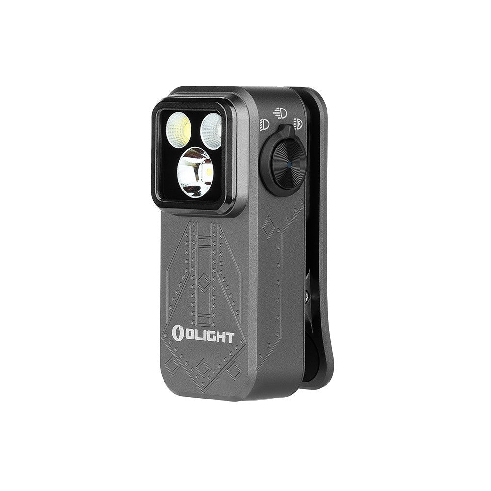 Olight Oclip Pro Flashlight with Flood, Spot, and Red Light - 500 Lumens