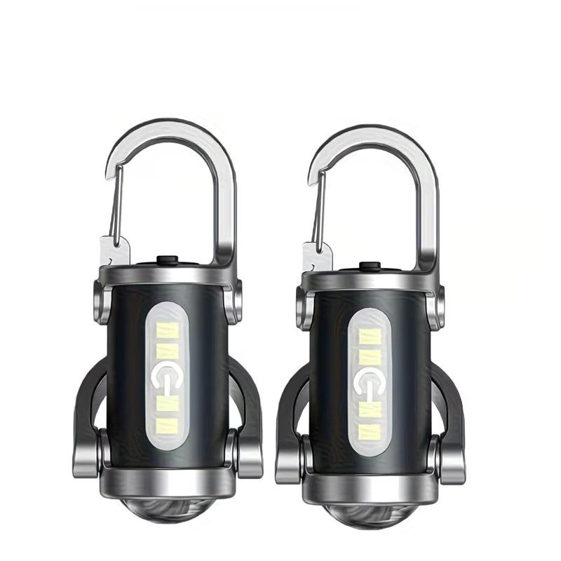 Rechargeable Mini Keychain Flashlight 300LM - Multi-Mode Portable LED Work Light