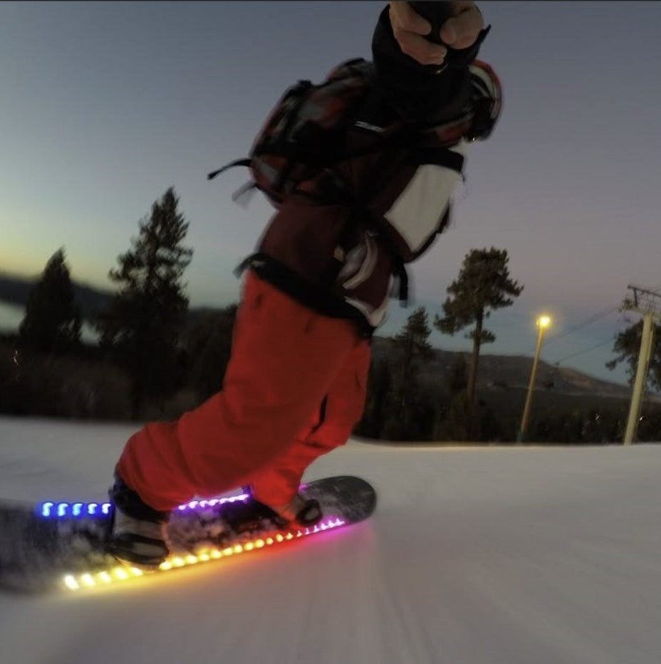 Bluetooth RGB LED Light Strips for Snowboarding Visibility and Style