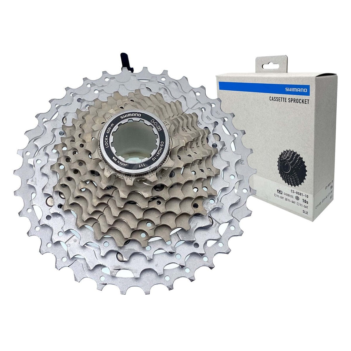 Shimano SLX CS-HG81-10 10-Speed Mountain Bike Cassette 11-34T