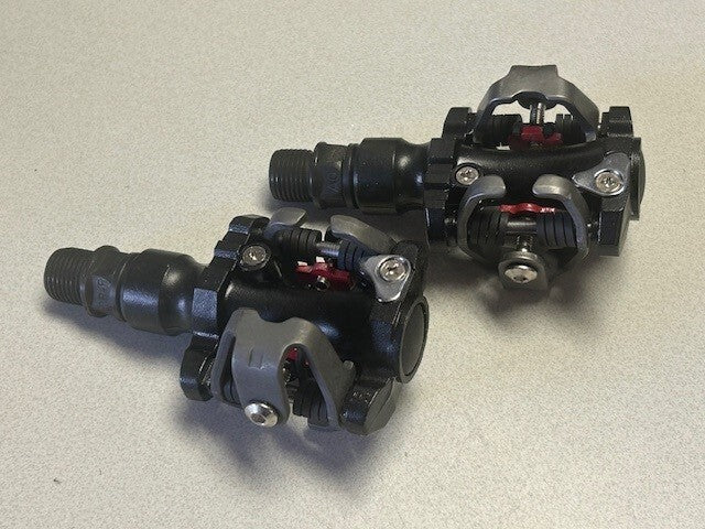 SPD Style Clipless Pedals for Bicycle Pair with Cleats and Hardware