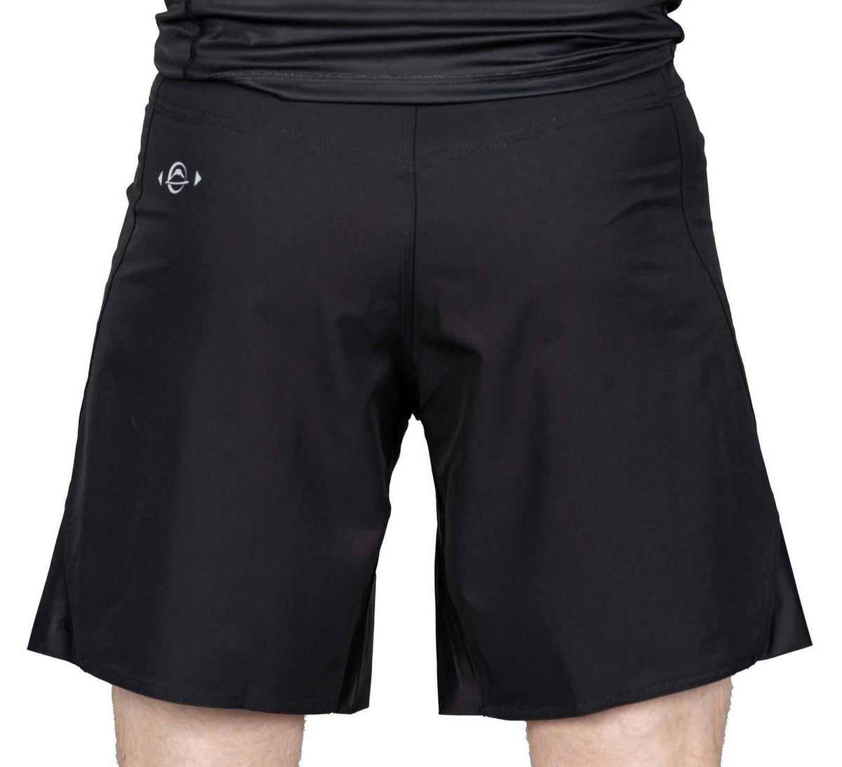 Grappling Fight Board Shorts for MMA BJJ No Gi Competition - Black