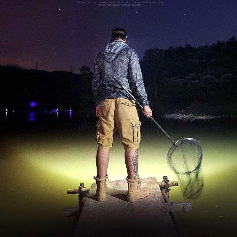 Rechargeable LED Headlamp with 4 Modes for Camping Hiking and Outdoor Use