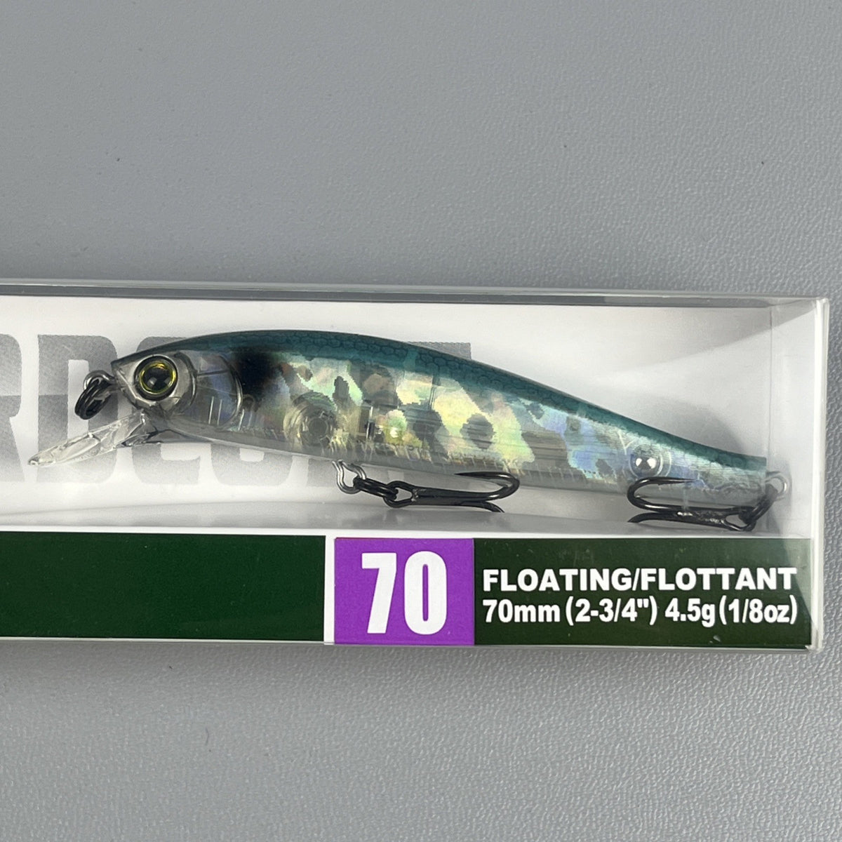Floating Minnow Lure 70mm Flat Floating Fishing Bait - R1357-GSSH