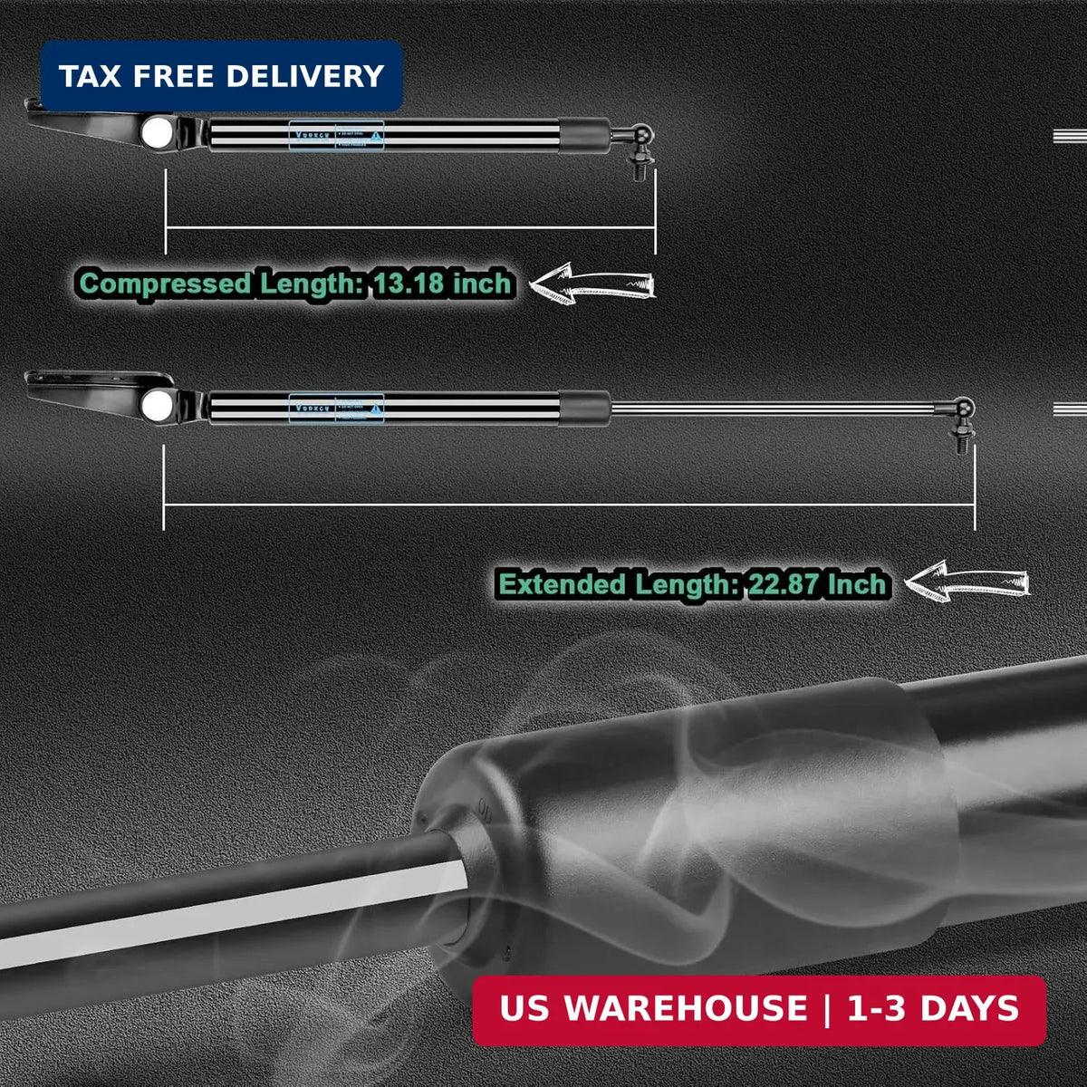 Rear Hatch Shock Struts for Subaru Legacy Outback 2010-2014 - Gas Springs Pack of 2