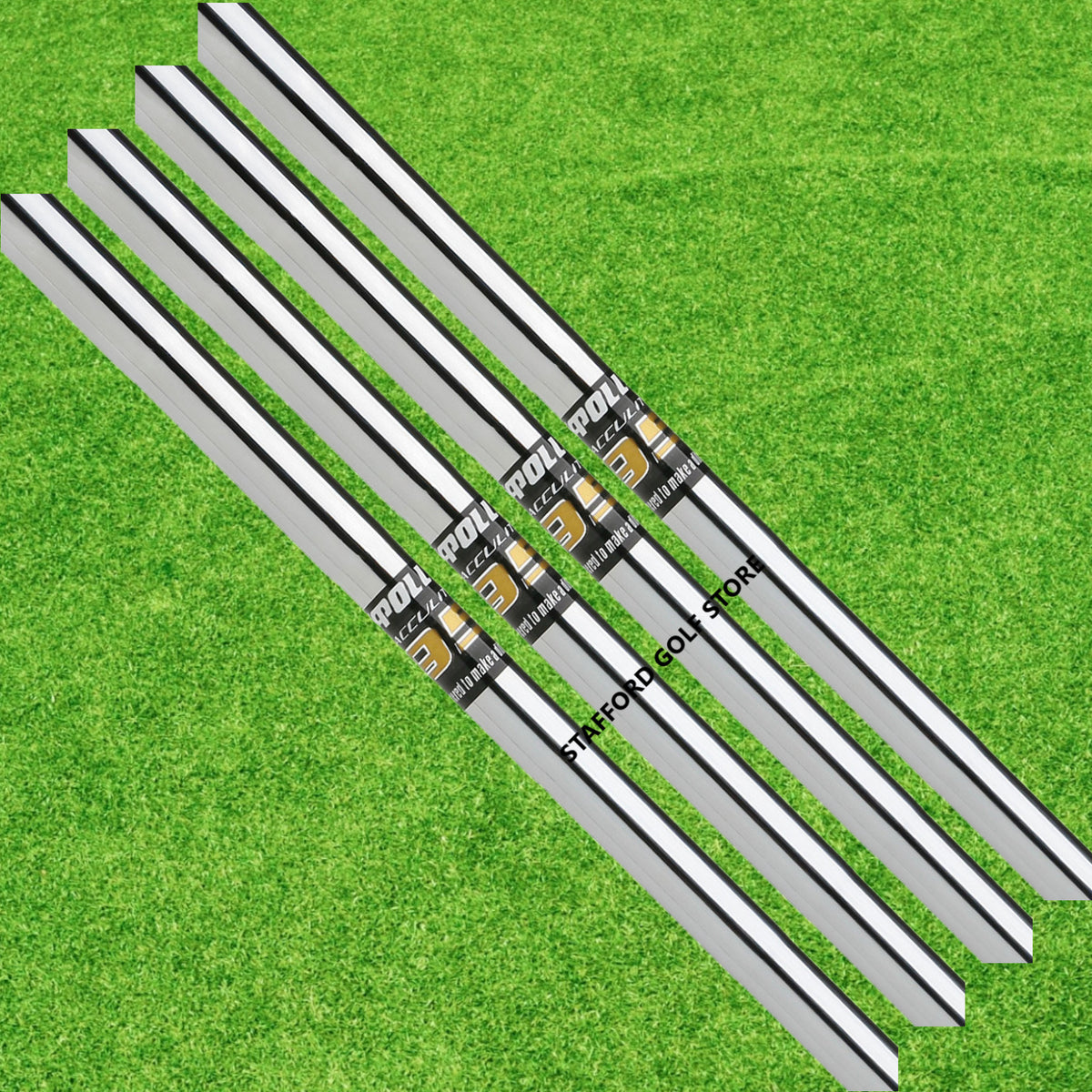 Golf Iron Shafts Set - Apollo Acculite 95 Steel R/S Combo .370 Tip, 42" Length