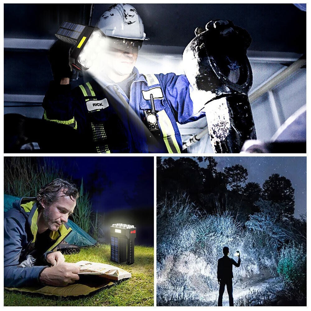 Rechargeable LED Tactical Flashlight 12000000LM USB Outdoor Searchlight