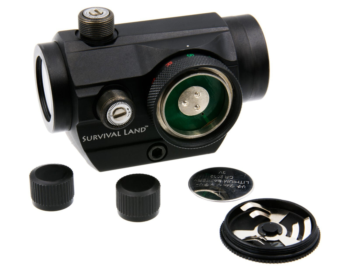 Red Green Dot Sight for Hunting & Shooting - 1x Magnification, Waterproof, Weaver & Mount