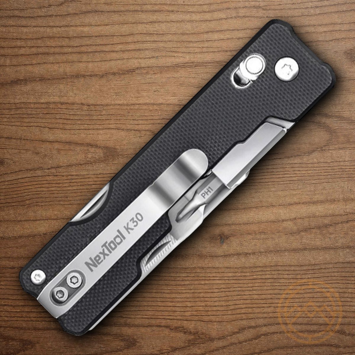 Multi-Tool with Scissors and Blade - Black G10 Handle, Pocket Size