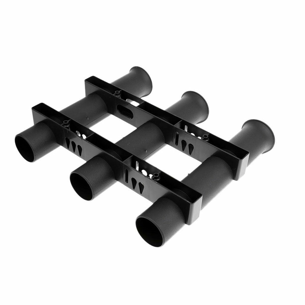 3 Tube Plastic Fishing Rod Holder Rack for Boat Car RV with Tool Slots