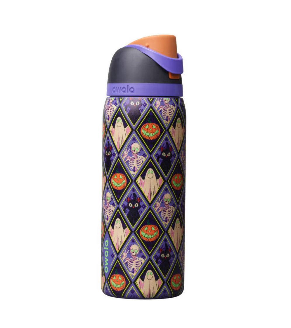 Insulated Halloween Ghost Water Bottle - Reusable 32oz Stainless Steel Drinkware