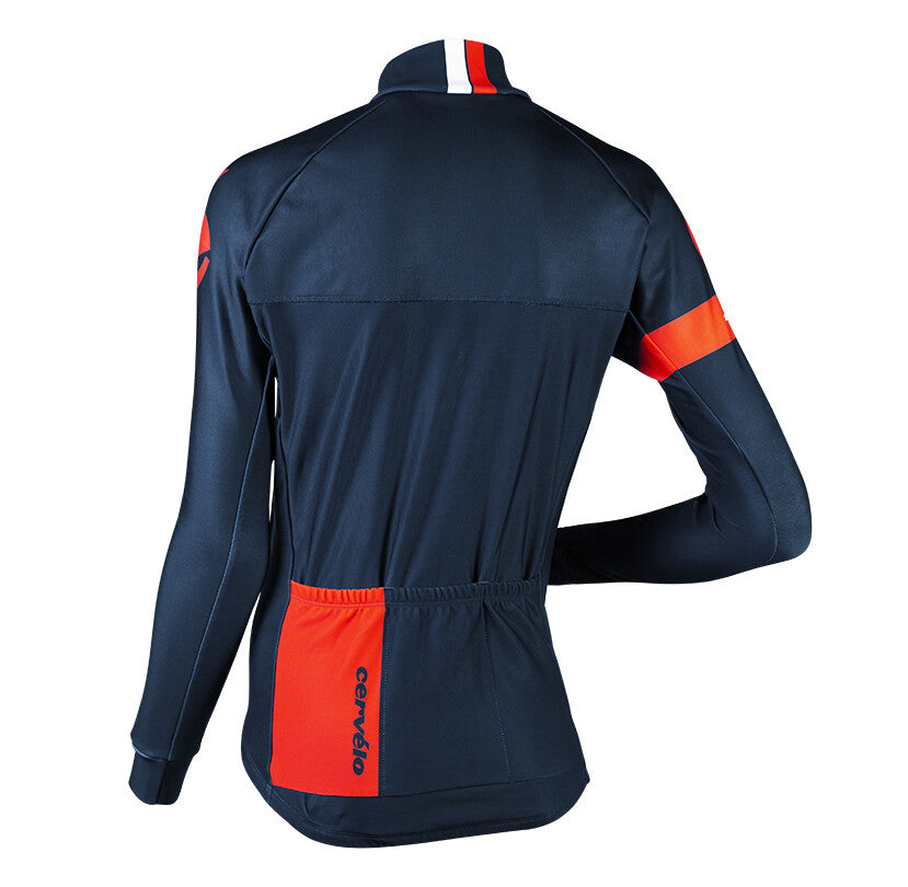 Women's Cycling Jacket Windproof Insulated Race Fit Navy