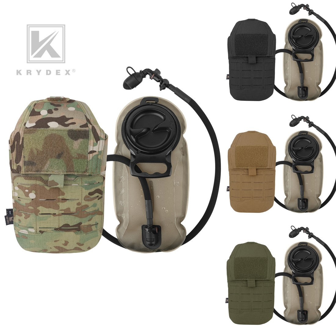Tactical Hydration Carrier with 1.5L Water Bladder and MOLLE Compatibility