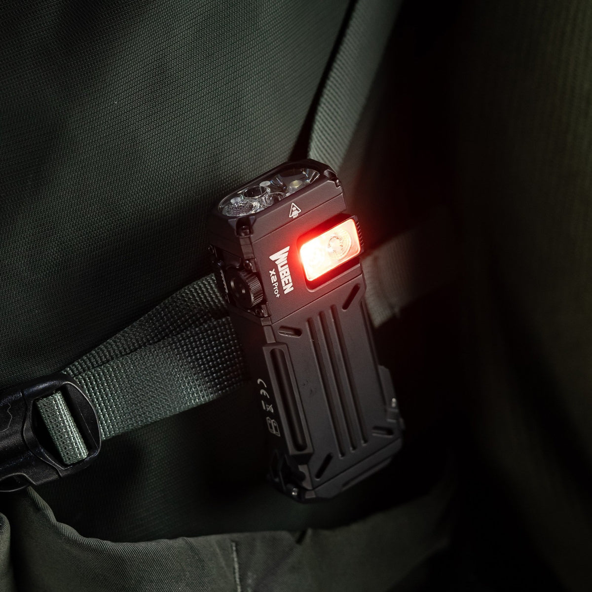 Rechargeable Compact LED Tactical Flashlight - USB-C Portable EDC Light